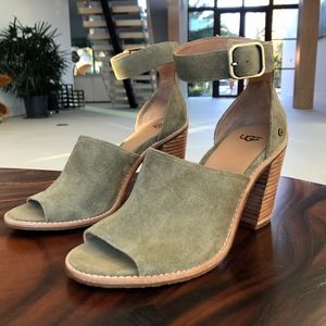UGG Aja Green Ankle Heel